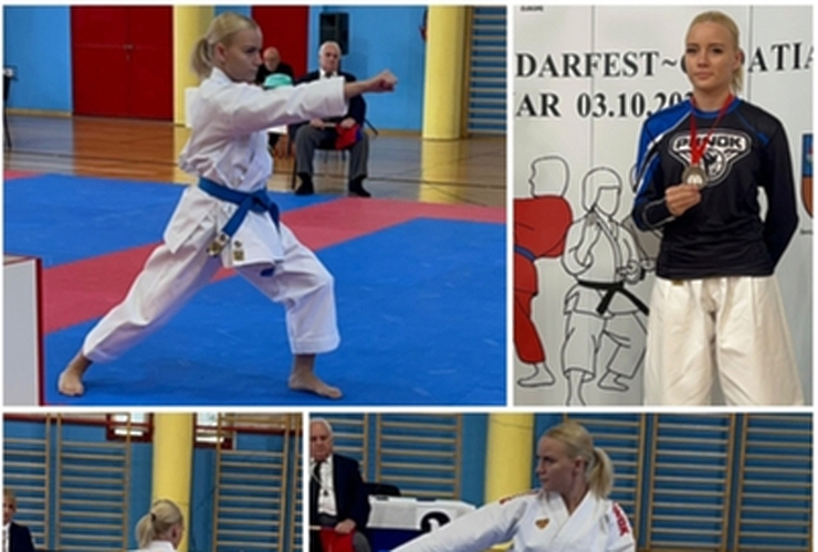 Medalja za Donatellu na 24. Karate DarFestu u Daruvaru - Sport - Novi Radio, Đakovo